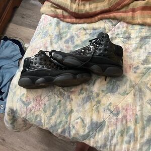 Jordan Black and Gray Men's Shoes